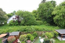 Blick vom Balkon + Kaarst + 4-Zimmer-Wohnung + Dachgeschoss + ca. 89 m� Wohnfl�che + 2 Schlafzimmer + Balkon +