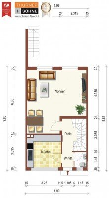 Grundriss EG +++ KAARST-B�TTGEN +++ REIHENENDHAUS AUF 685 M� GRUNDST�CK