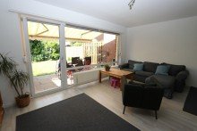 Wohnzimmer + Kaarst + Reihenhaus + ca. 98 m� + 3 Schlafzimmer + Garten + 2019 modernisiert + Garage (optional) +