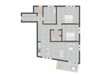Grundriss Wohnung 6 + Kaarst - Kampstr. + Neubauerstbezug +  ab 01.01.22 + barrierearm + 4 Zimmer + Balkon + ca.120 m� +