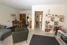 Wohnzimmer + Kaarst + Reihenhaus + ca. 98 m� + 3 Schlafzimmer + Garten + 2019 modernisiert + Garage (optional) +