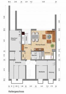 Kellergeschoss + Kaarst + vermietetes 6-Parteien-Haus + Baujahr 1968 + insgesamt ca. 312 m� Wohnfl�che + Garage +