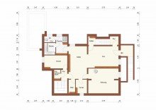 Grundriss KG + Vorst + 2-Familienhaus + 1986 + 714 m� Grundst�ck + ca. 204 m� Wohnfl�che + Garage + Carport +