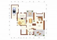 Grundriss EG + Vorst + 2-Familienhaus + 1986 + 714 m� Grundst�ck + ca. 204 m� Wohnfl�che + Garage + Carport +