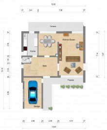 Erdgeschoss + Driesch + freistehendes Einfamilienhaus + 110 m� Wohnfl�che + 757 m� Grundst�ck + sehr ruhig +