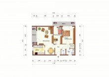 Grundriss 3-Zimmerwohnung �ber den D�chern von Kaarst + 78 m� + Einbauk�che + Aufzug +